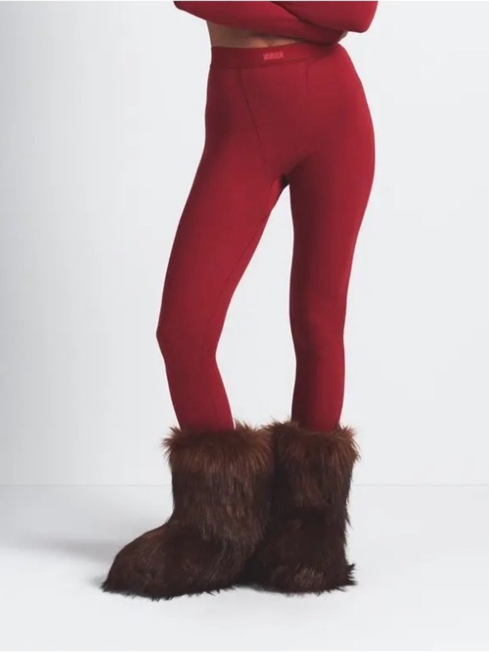 🤎 SKIMS Faux Fur Boot | Cocoa | Size 36 | NWT 🧸✨